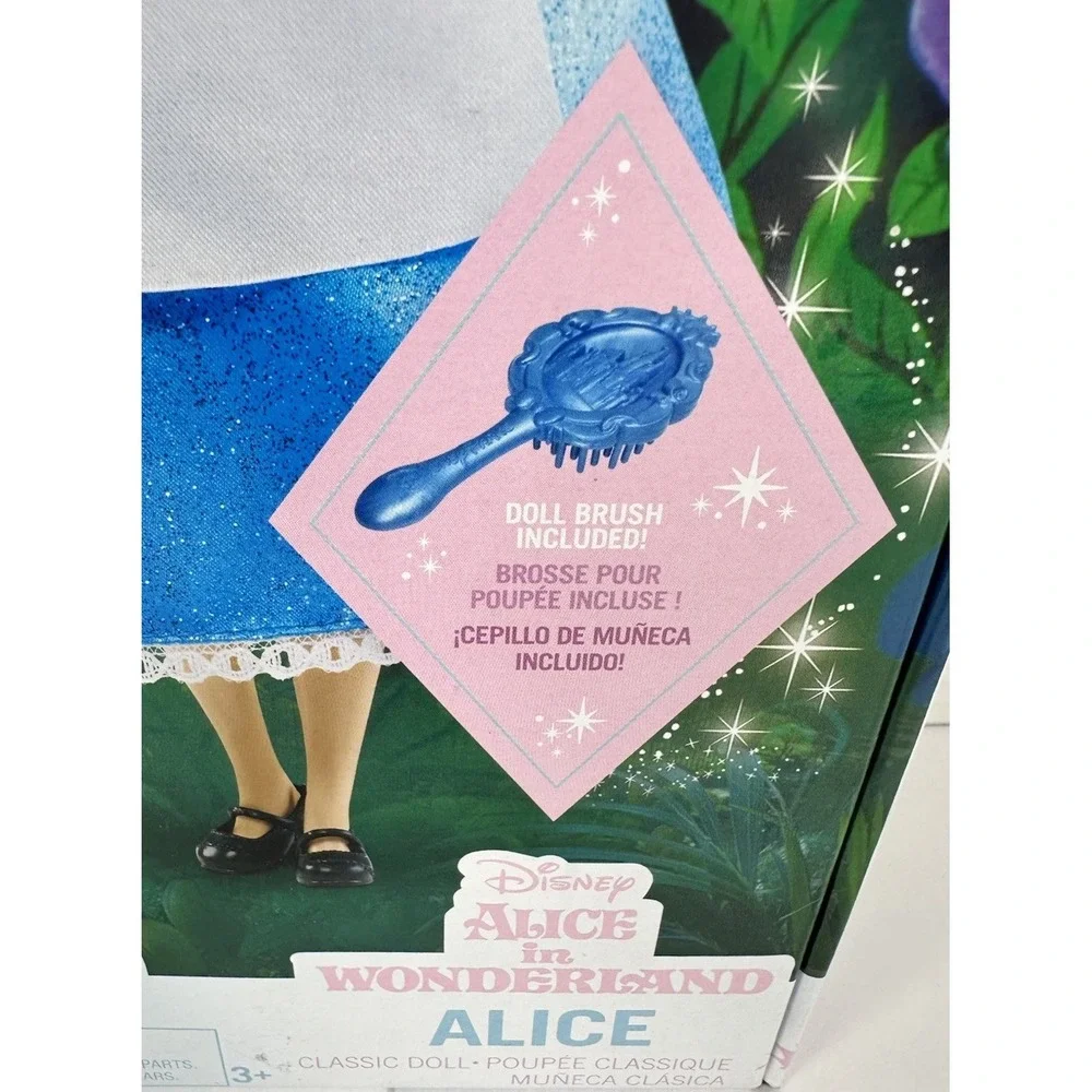 Disney Alice in Wonderland Classic Doll Brush Included Disney Store New Box